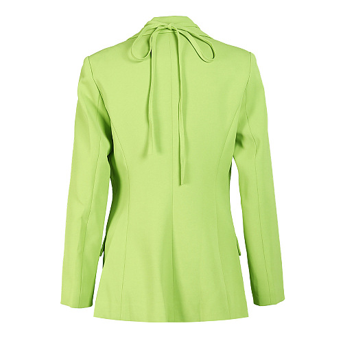 SUPER WHOLESALE|  Lace-up Fitted Blazer