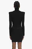 SUPER WHOLESALE| High Neck Knitted Blouse