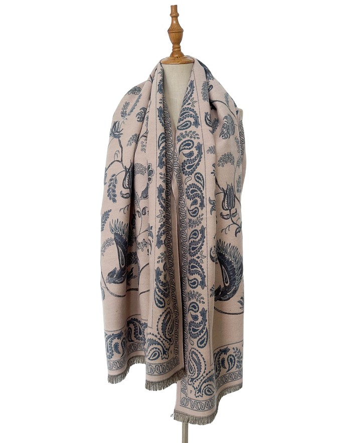SUPER WHOLESALE|  Two-in-one Scarf Shawl (Length: 190 centimeter)