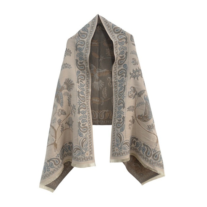 SUPER WHOLESALE|  Two-in-one Scarf Shawl (Length: 190 centimeter)