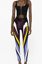 SUPER WHOLESALE|  Patchwork Leggings in Contrast Colors