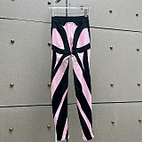 SUPER WHOLESALE|  Patchwork Leggings in Multi-colour