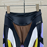 SUPER WHOLESALE|  Patchwork Leggings in Contrast Colors