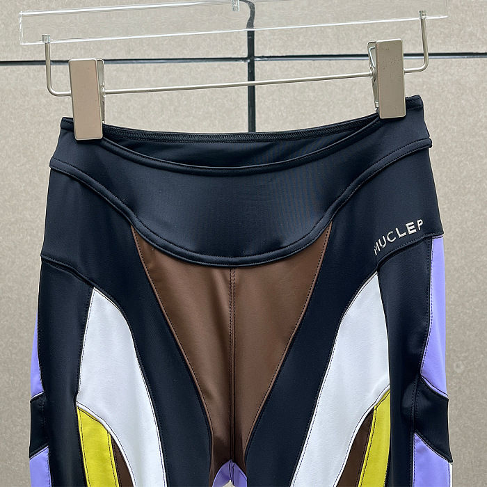SUPER WHOLESALE|  Patchwork Leggings in Contrast Colors