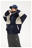 SUPER WHOLESALE|  Patchwork Track Jacket in Two Tones