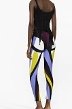 SUPER WHOLESALE|  Patchwork Leggings in Contrast Colors