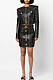 SUPER WHOLESALE| Detailed Gold Button Leather Skirt Set