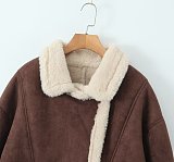 SUPER WHOLESALE|  Warm Vintage Lamb Wool Loose Casual Jacket