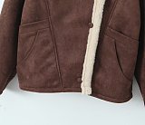 SUPER WHOLESALE|  Warm Vintage Lamb Wool Loose Casual Jacket