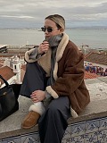 SUPER WHOLESALE|  Warm Vintage Lamb Wool Loose Casual Jacket