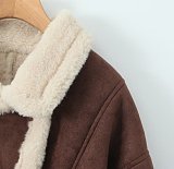 SUPER WHOLESALE|  Warm Vintage Lamb Wool Loose Casual Jacket