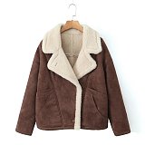 SUPER WHOLESALE|  Warm Vintage Lamb Wool Loose Casual Jacket