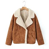 SUPER WHOLESALE|  Warm Vintage Lamb Wool Loose Casual Jacket