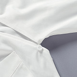 SUPER WHOLESALE|  Waist-Defining Backless Hollow-Out Tie-Up Shirt