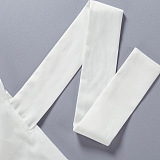 SUPER WHOLESALE|  Waist-Defining Backless Hollow-Out Tie-Up Shirt