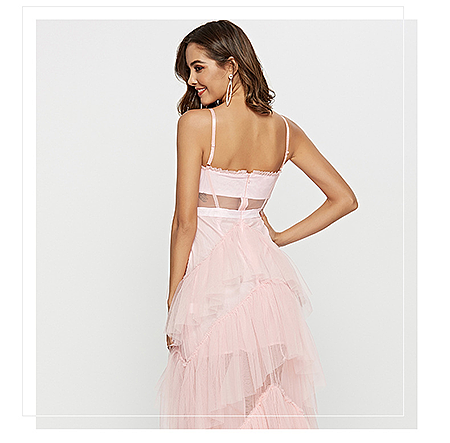 SUPER WHOLESALE| Layers See-through Maxi Dress