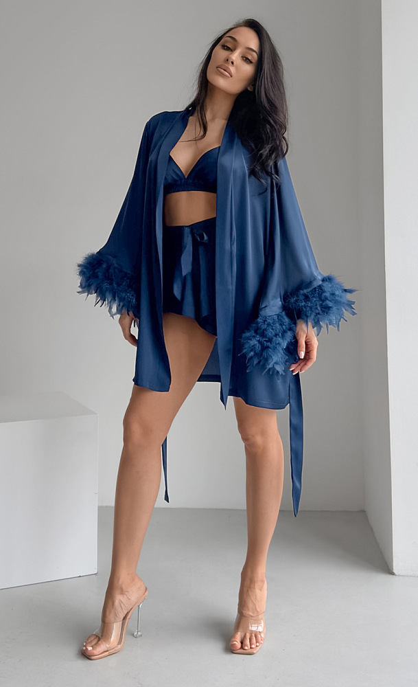 SUPER WHOLESALE| 3 Pieces Silk Pajamas