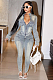 MZ88595SUPER WHOLESALE| Elastic Denim Pants Set