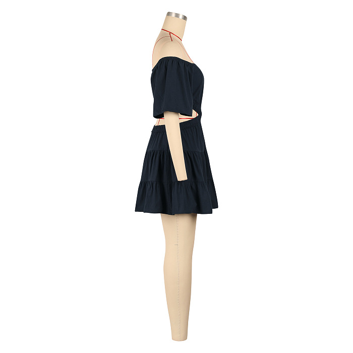 SUPER WHOLESALE| Off-Shoulder Cut-out Mini Dress