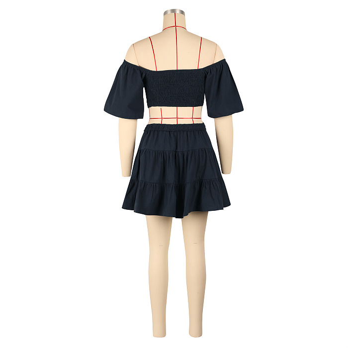 SUPER WHOLESALE| Off-Shoulder Cut-out Mini Dress