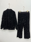 SUPER WHOLESALE| Sequins Bling Stripy Sporty Set