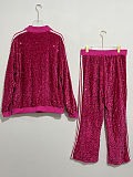 SUPER WHOLESALE| Sequins Bling Stripy Sporty Set