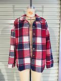 SUPER WHOLESALE| Plaid Shirt Top