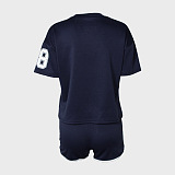 SUPER WHOLESALE| V Neck Jersey Sjhorts Set