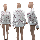 SUPER WHOLESALE | Monogram Zip Up Tracking Top