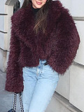 SUPER WHOLESALE | Turn-down Wool Crop Top