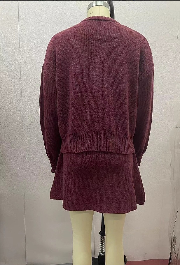 SUPER WHOLESALE | Cosy Suit in Wine Red