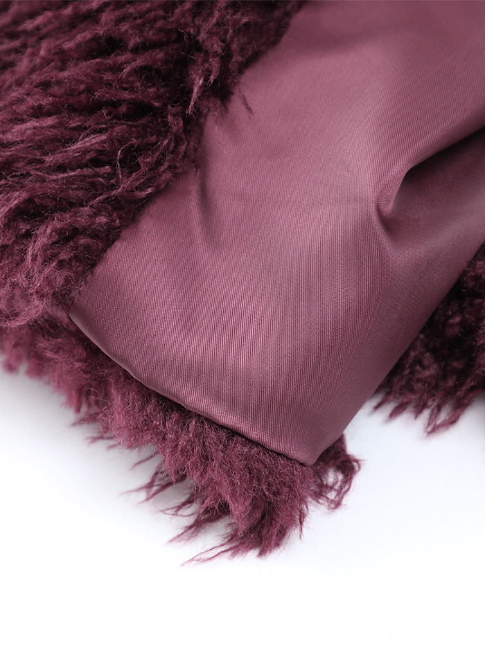 SUPER WHOLESALE | Turn-down Wool Crop Top