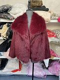 SUPER WHOLESALE | Turn-down Wool Top in Wine Red