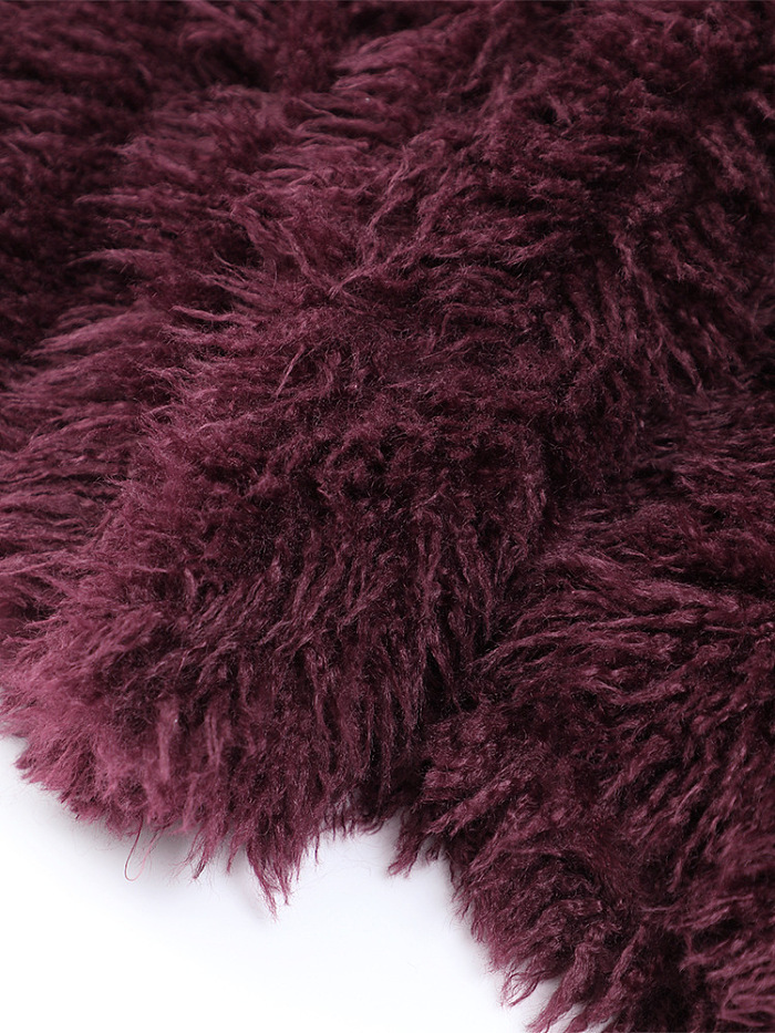 SUPER WHOLESALE | Turn-down Wool Crop Top