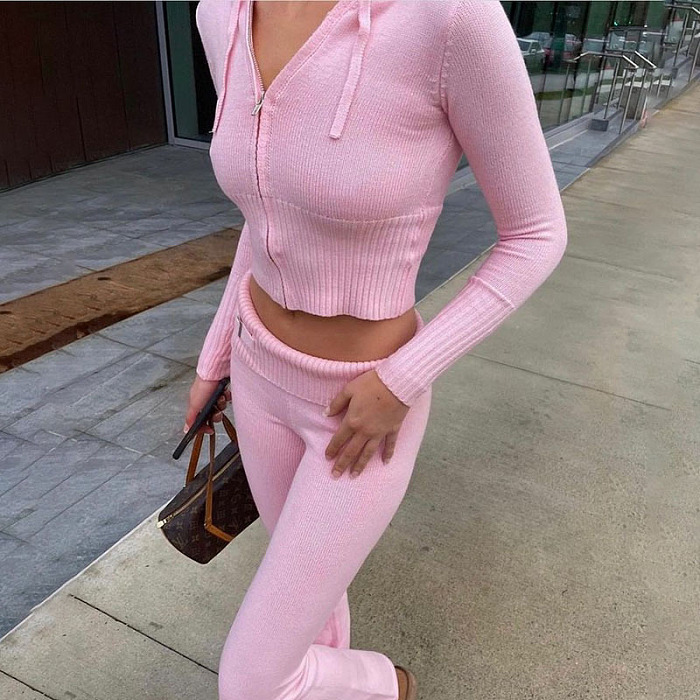 SUPER WHOLESALE | Knitted Set with Tracking Top