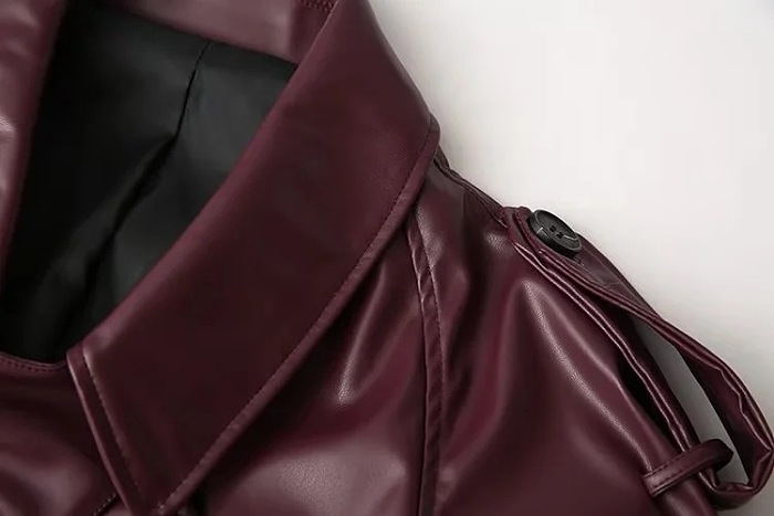SUPER WHOLESALE | Lantern Sleeve Pu Jacket Top