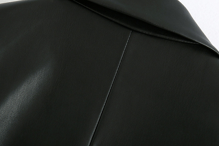 SUPER WHOLESALE | Leather Blazer Top