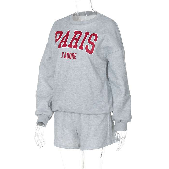 SUPER WHOLESALE | Oversize Printed Sweater Top & Shorts