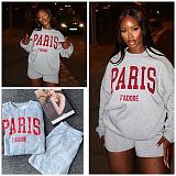 SUPER WHOLESALE | Oversize Printed Sweater Top & Shorts