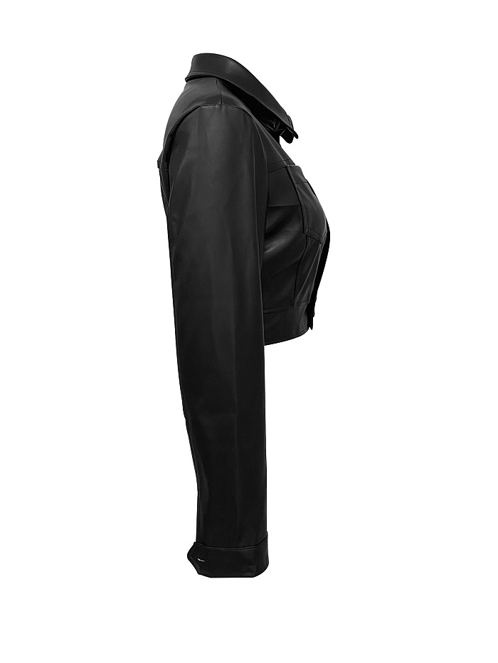 SUPER WHOLESALE | Leather Flared Pants Set