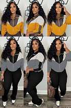 SUPER WHOLESALE | Patchwork Tracking Suit in Two Tones