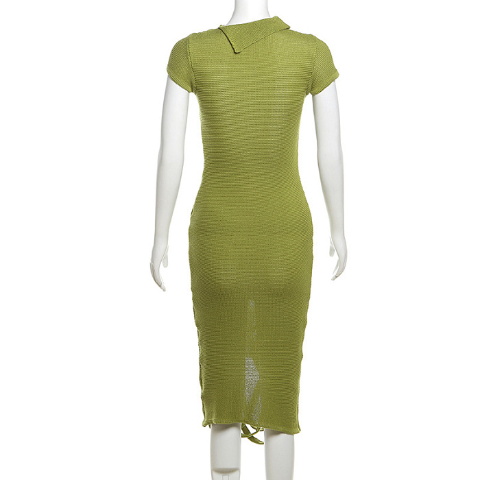 SUPER WHOLESALE | Cut-out Knitted Long Dress