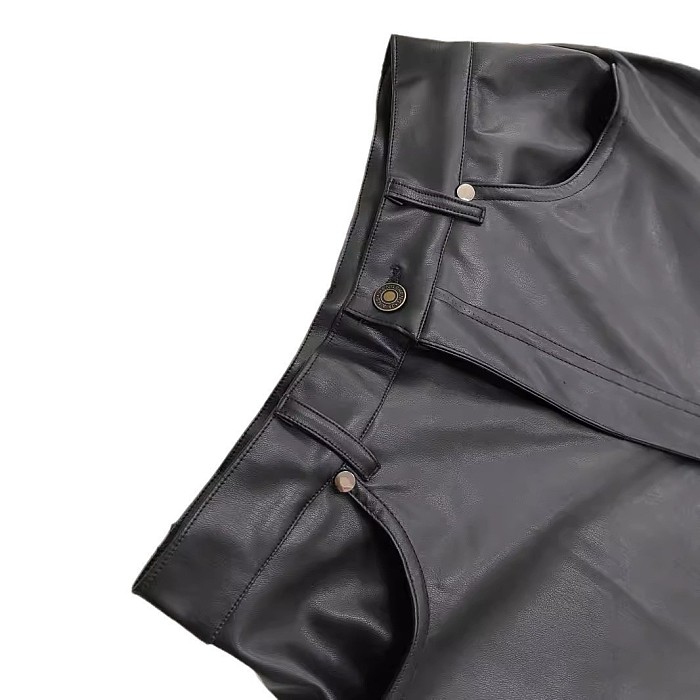 SUPER WHOLESALE | Leather Flared Pants Set