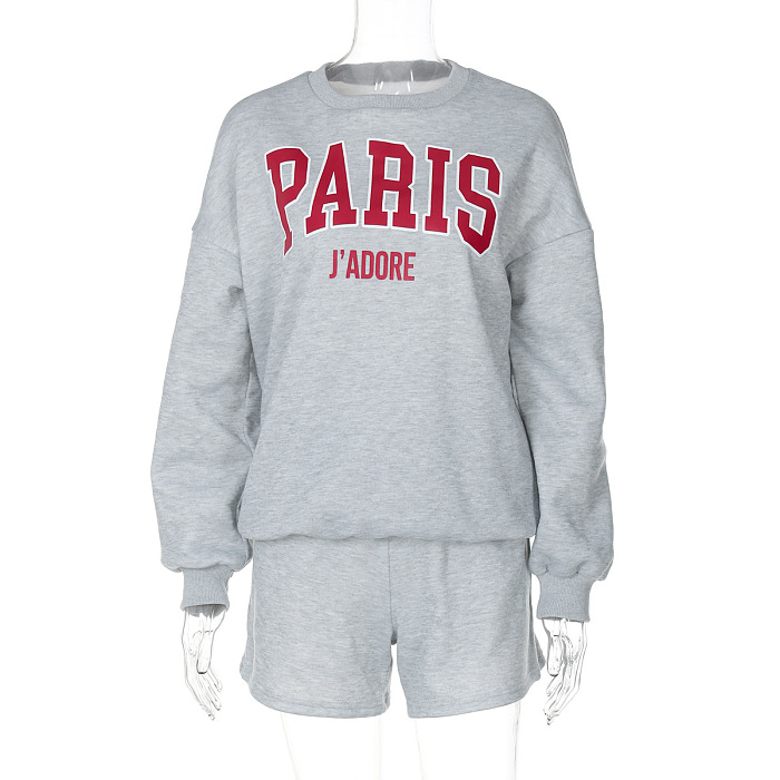 SUPER WHOLESALE | Oversize Printed Sweater Top & Shorts