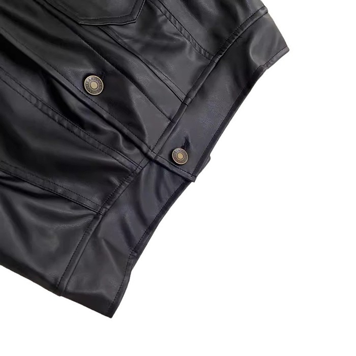 SUPER WHOLESALE | Leather Flared Pants Set