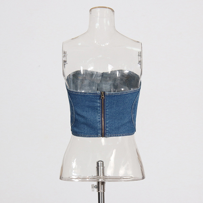 Heart Denim Top