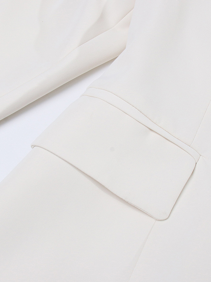 SUPER WHOLESALE | Off-Shoulder Long Sleeve Sexy Versatile Pocket Jacket