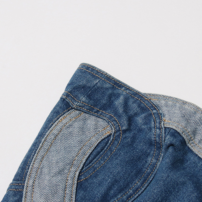 Heart Denim Top