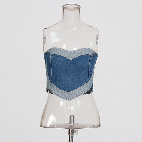 Heart Denim Top