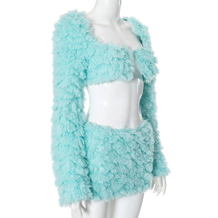 SUPER WHOLESALE | Bustier Long Sleeve Mini Skirt Set